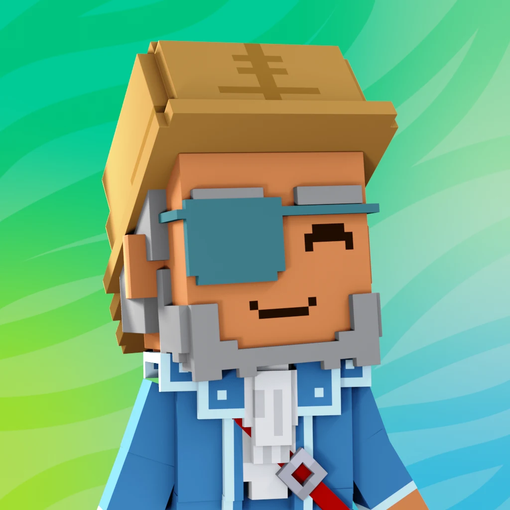 Pirate #7056 voxel render