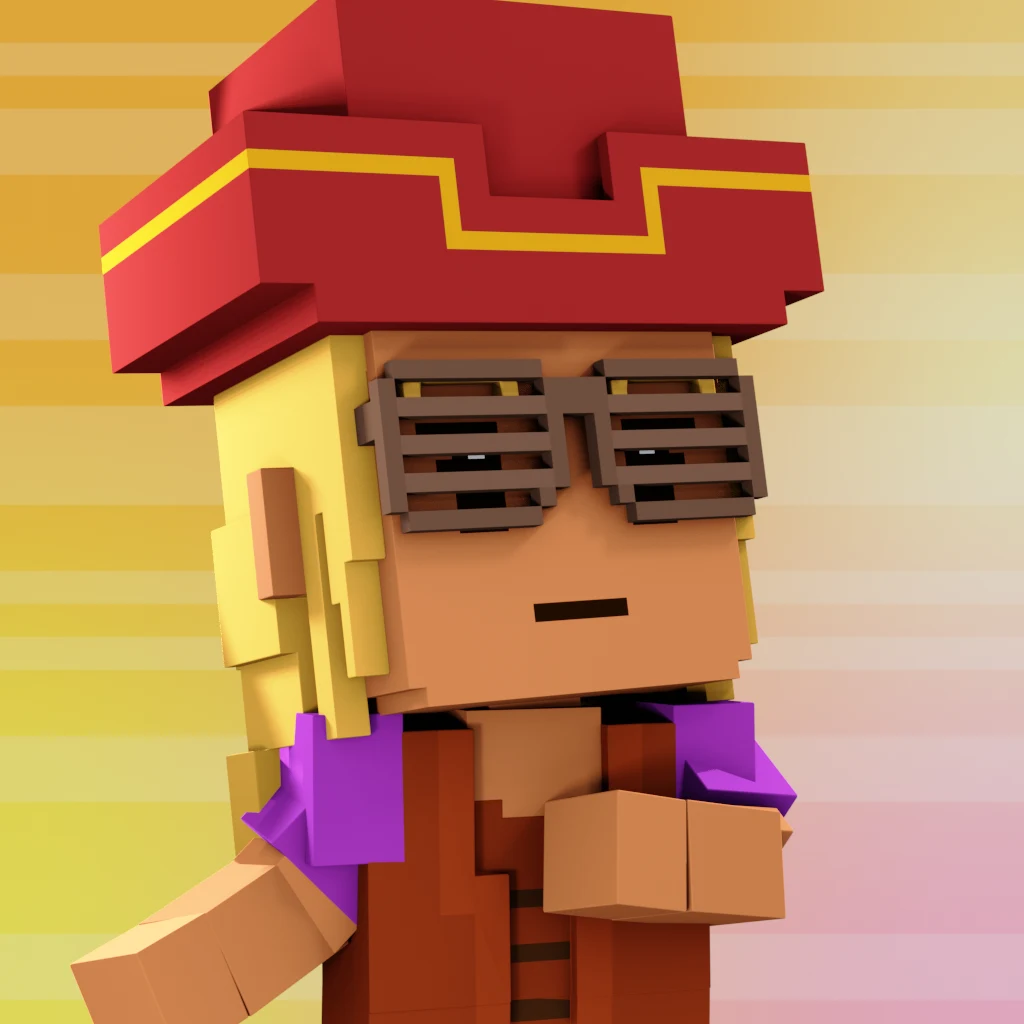 Pirate #7058 voxel render