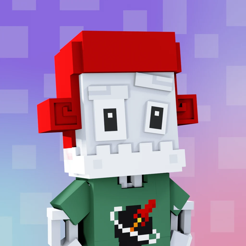 Pirate #707 voxel render