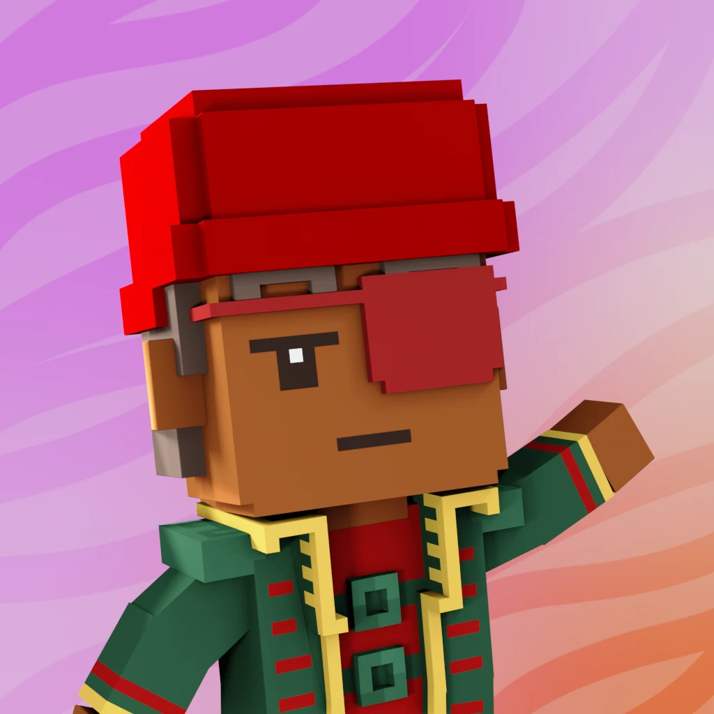 Pirate #7070 voxel render