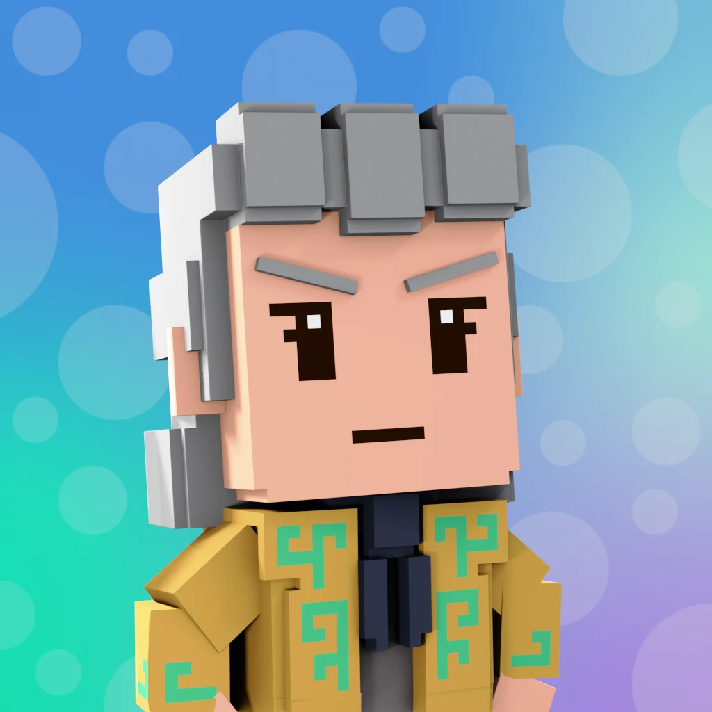 Pirate #7075 voxel render