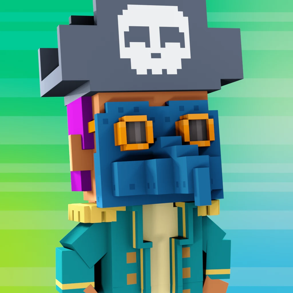 Pirate #7077 voxel render