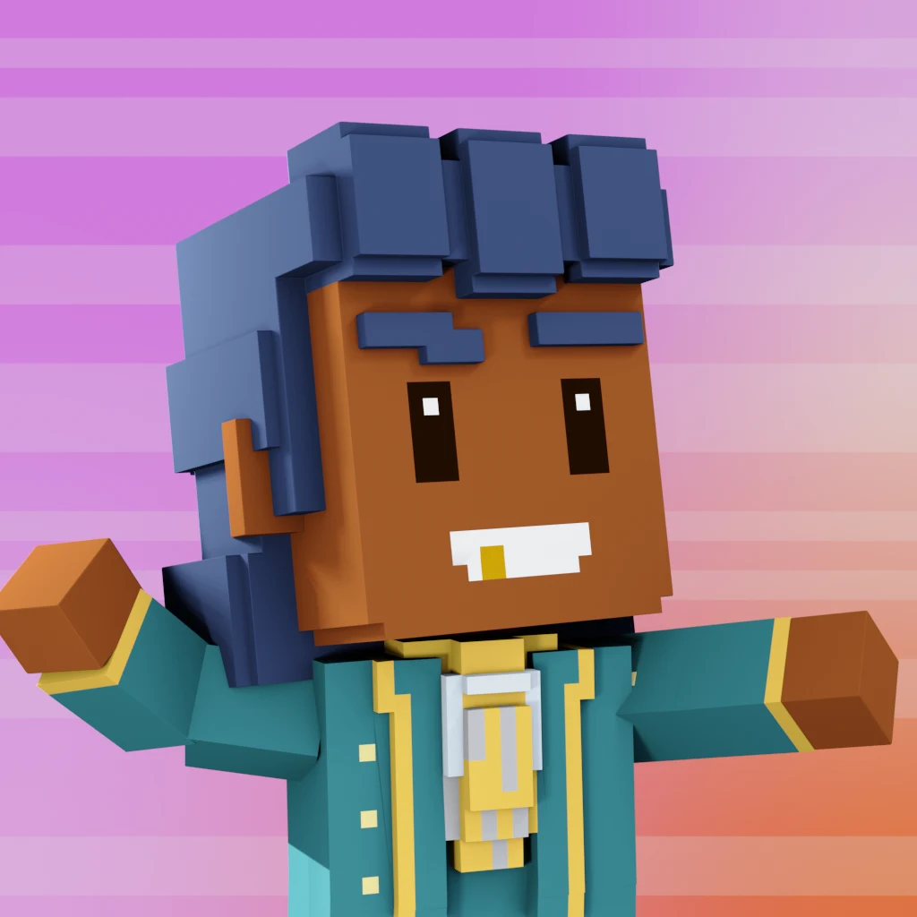 Pirate #708 voxel render