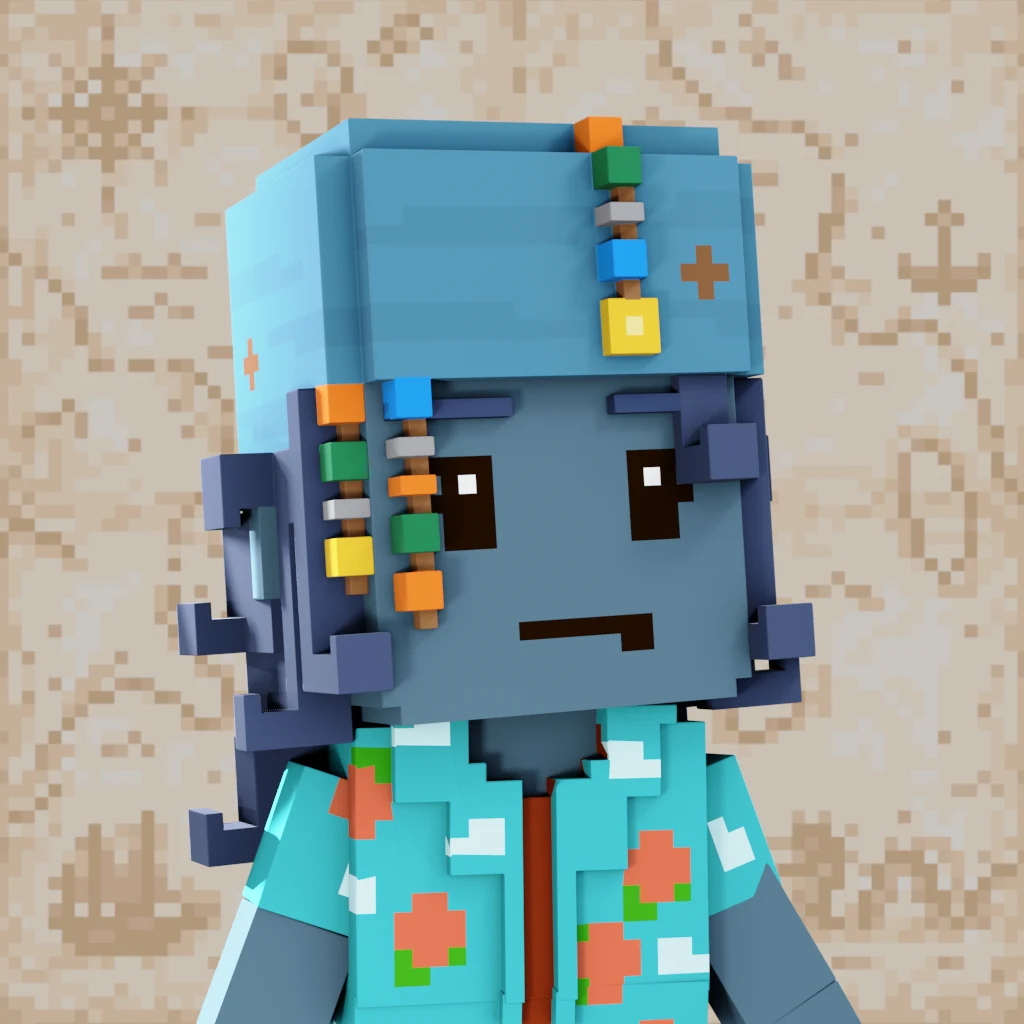 Pirate #7082 voxel render