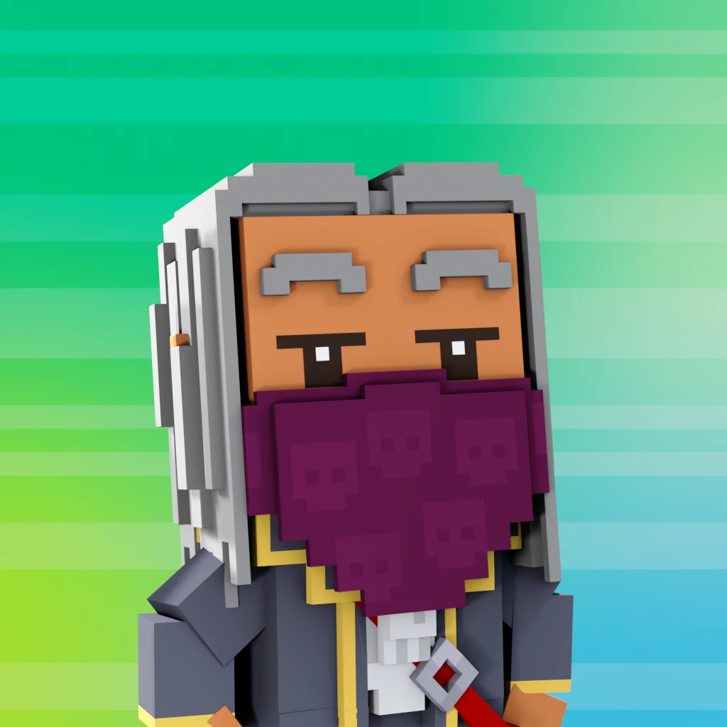 Pirate #7087 voxel render