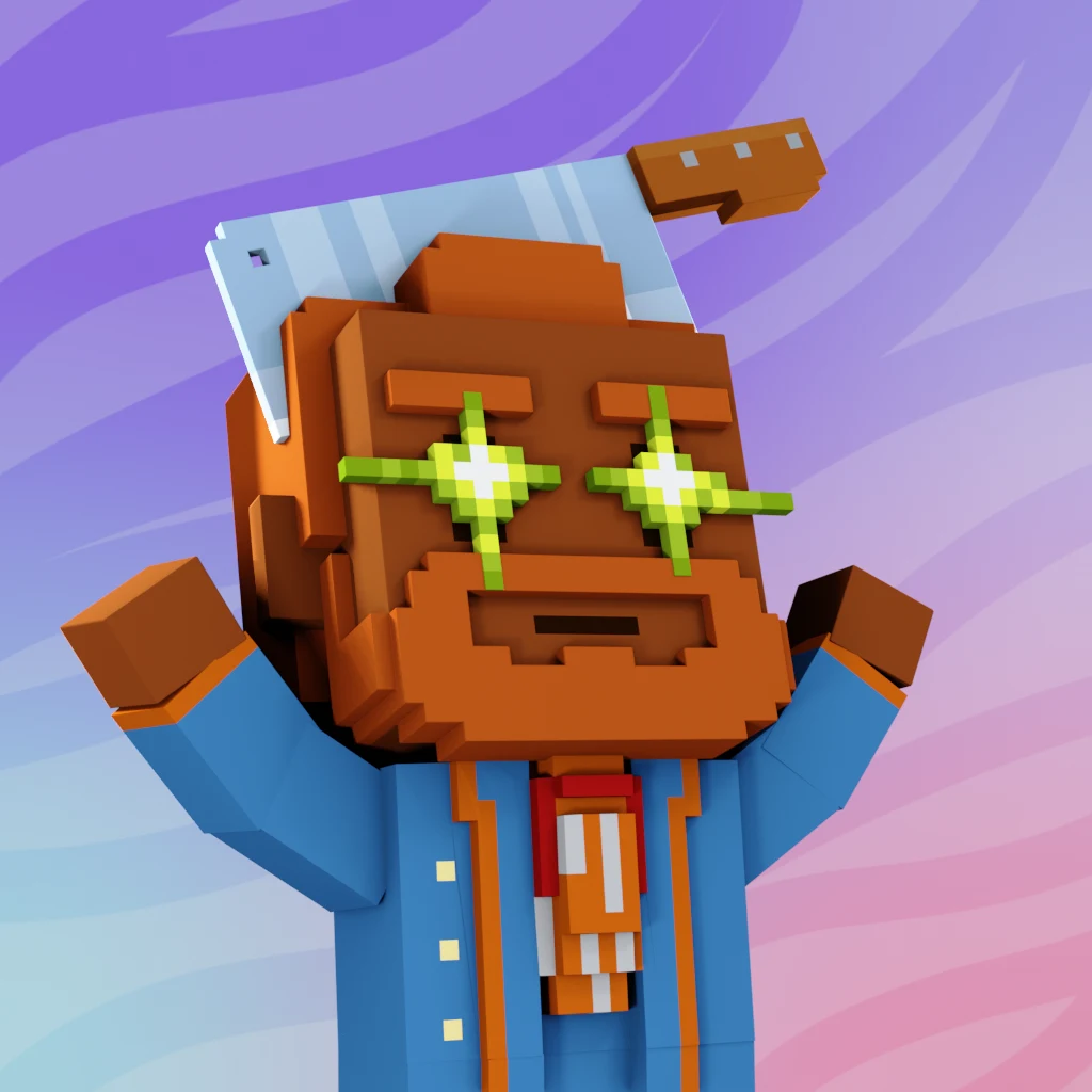 Pirate #7089 voxel render
