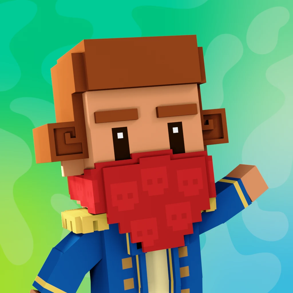Pirate #7091 voxel render
