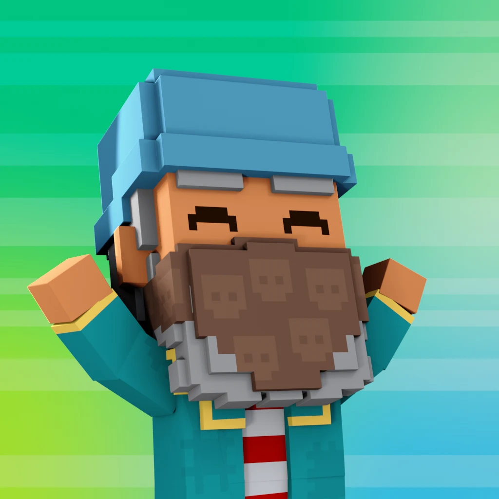 Pirate #7097 voxel render