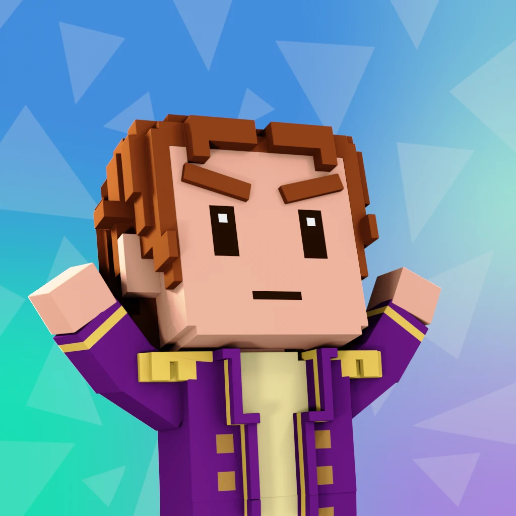 Pirate #7100 voxel render