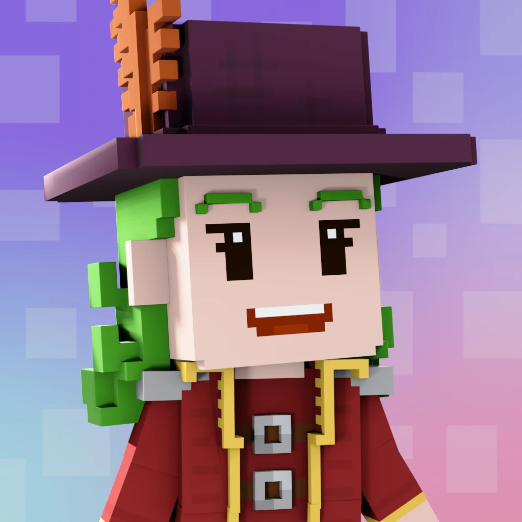 Pirate #7102 voxel render
