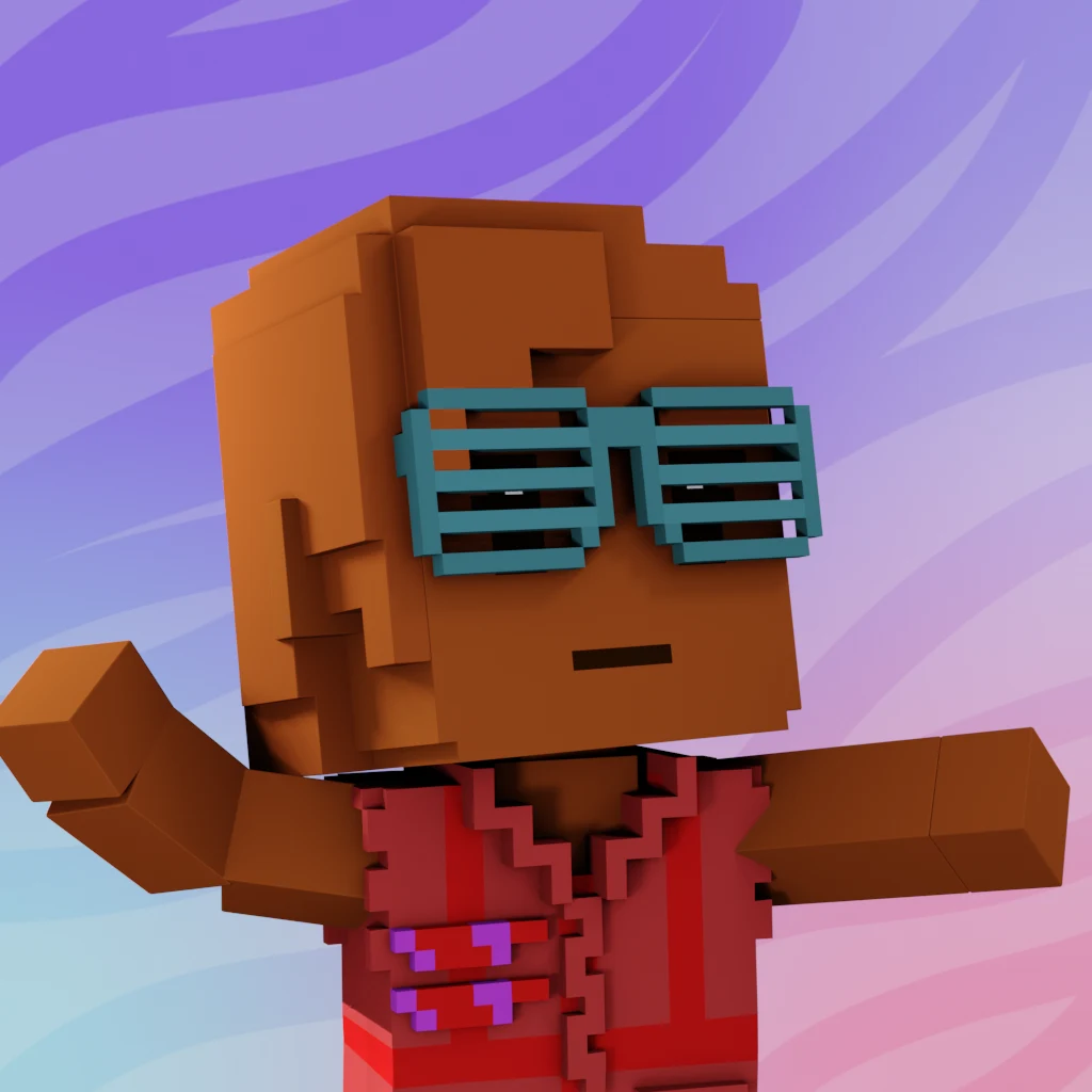 Pirate #7104 voxel render