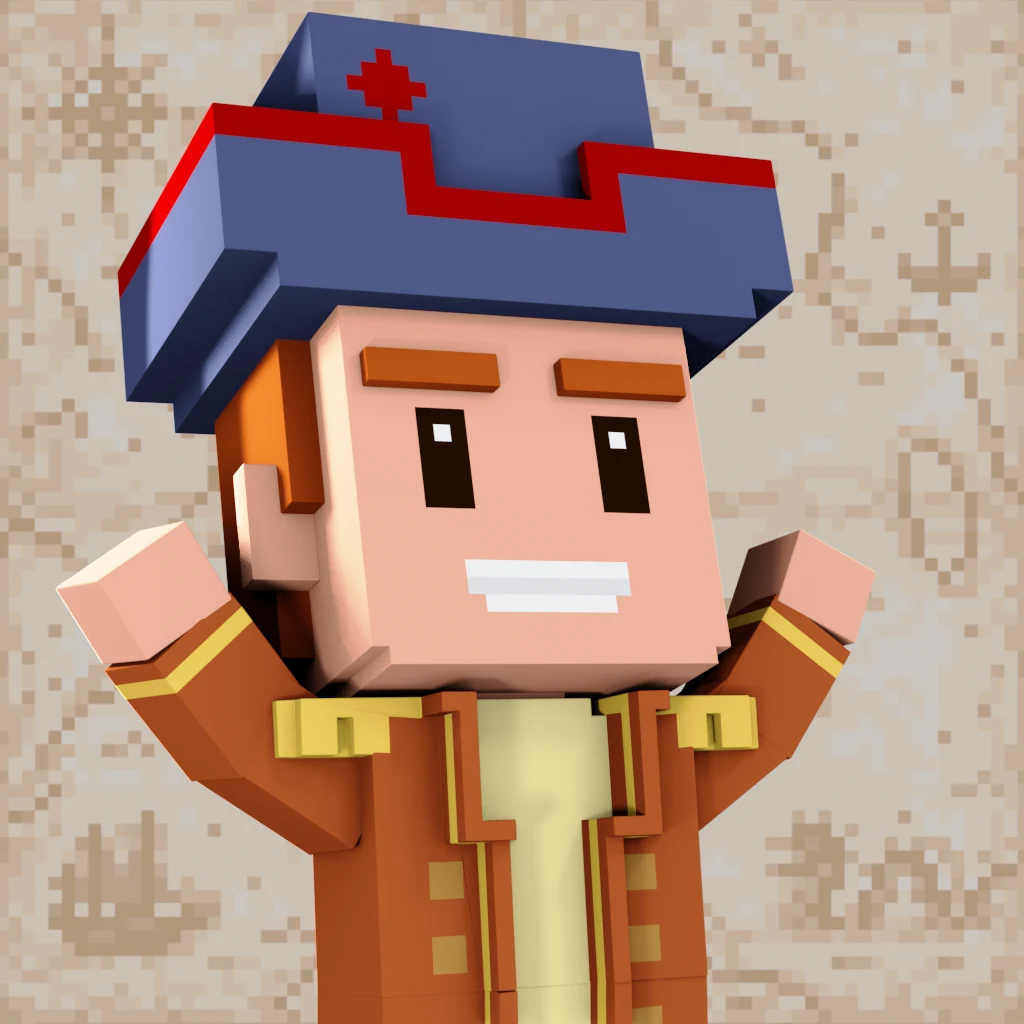 Pirate #7105 voxel render