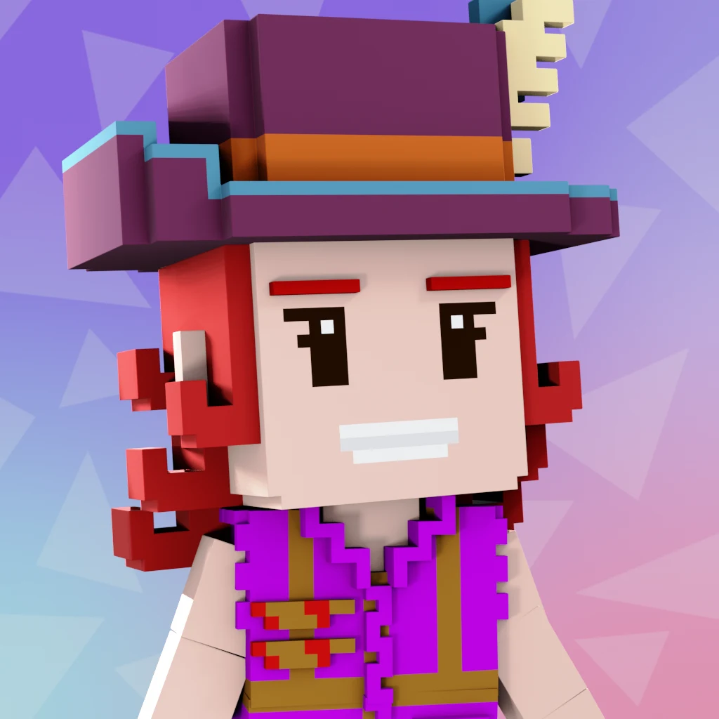Pirate #7107 voxel render