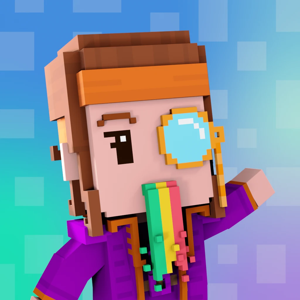 Pirate #7109 voxel render