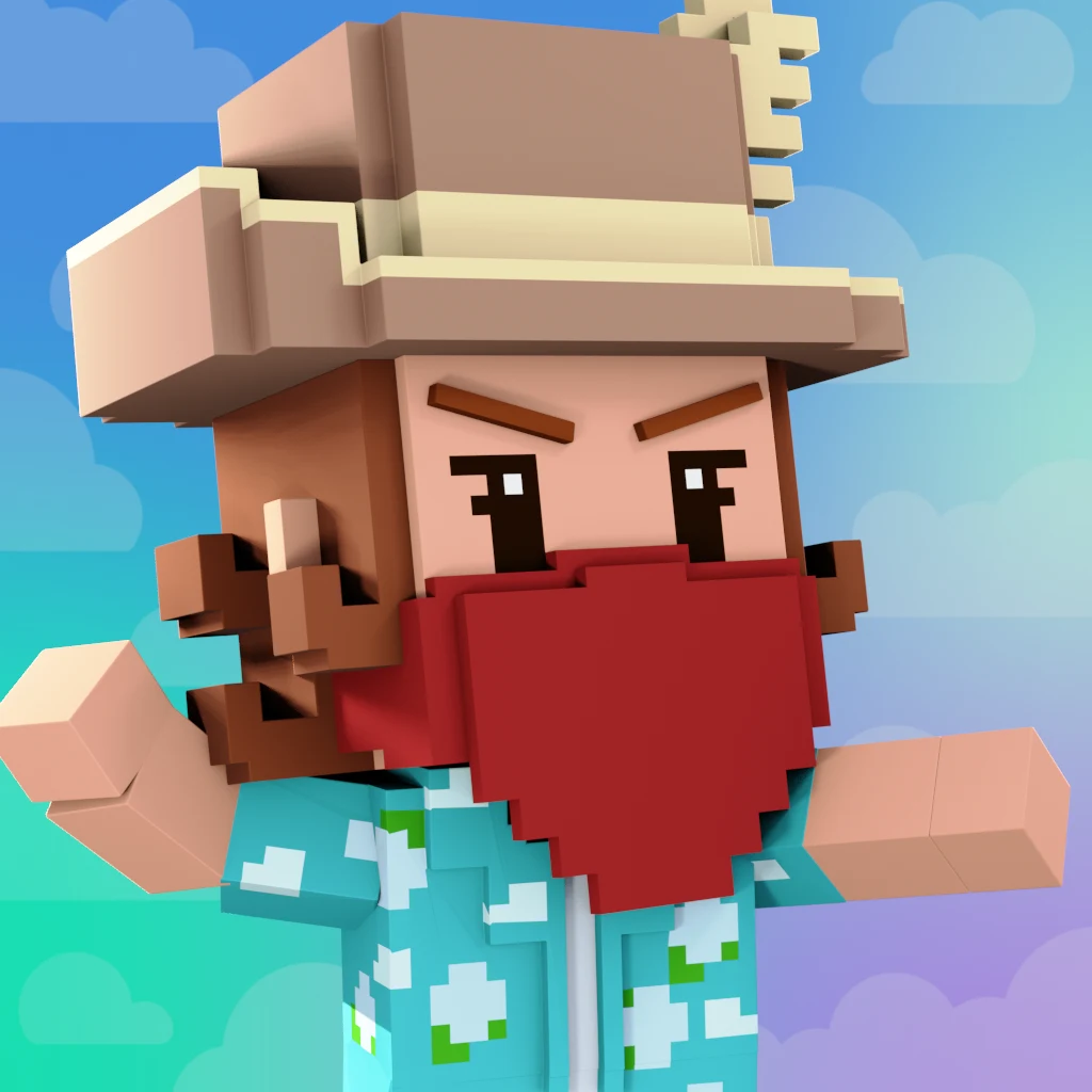 Pirate #7110 voxel render