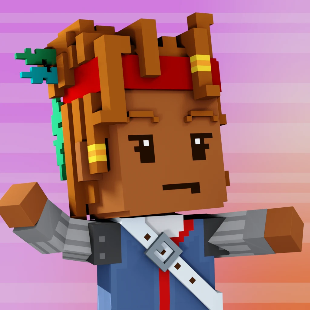 Pirate #7116 voxel render