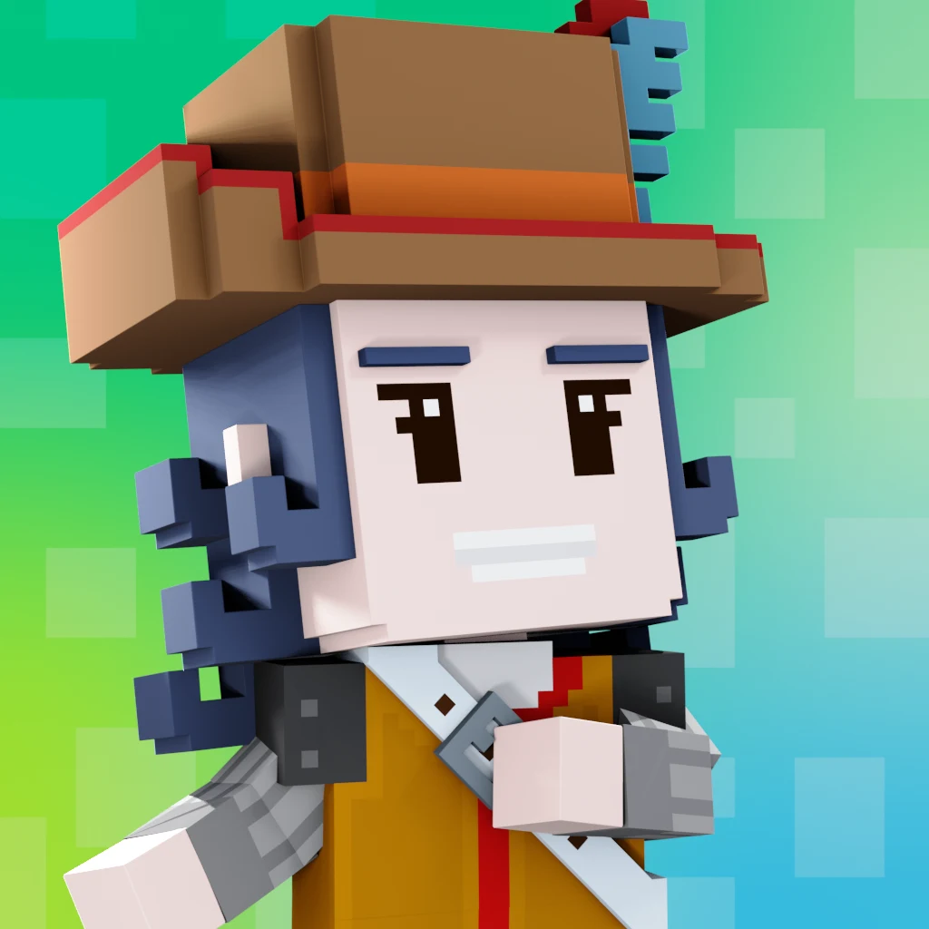Pirate #7118 voxel render