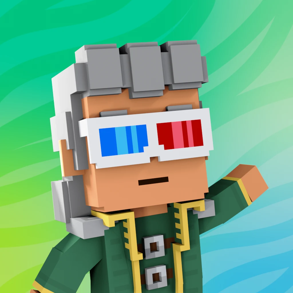 Pirate #7119 voxel render