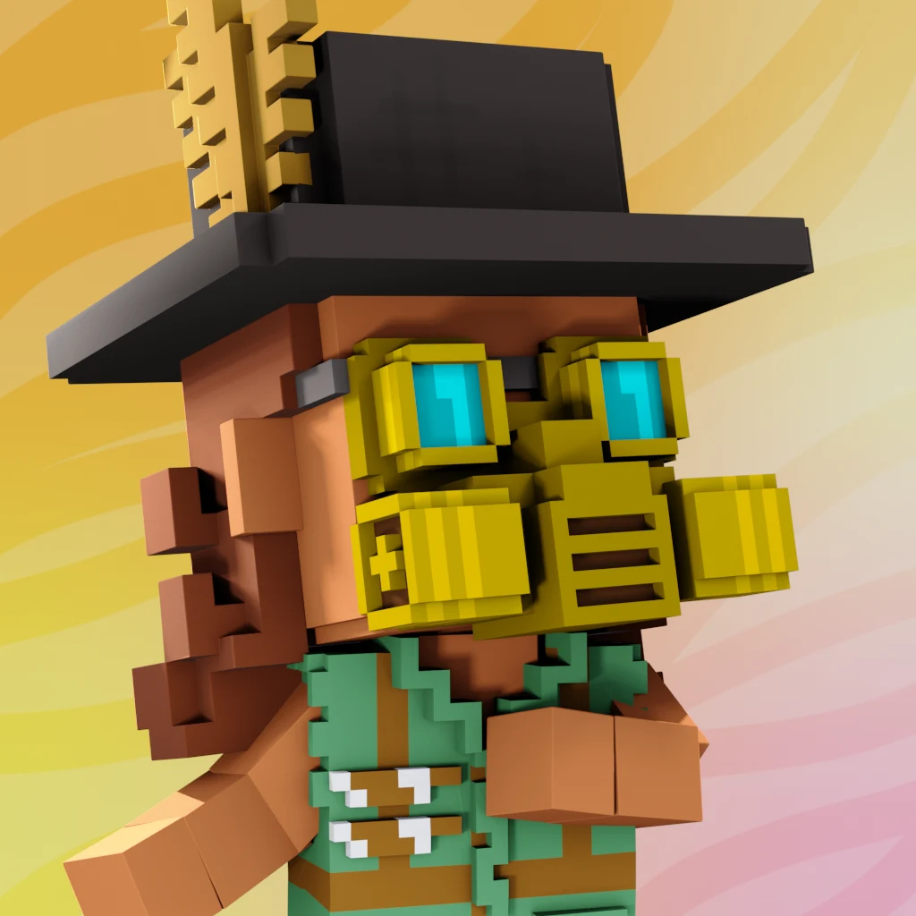 Pirate #7122 voxel render