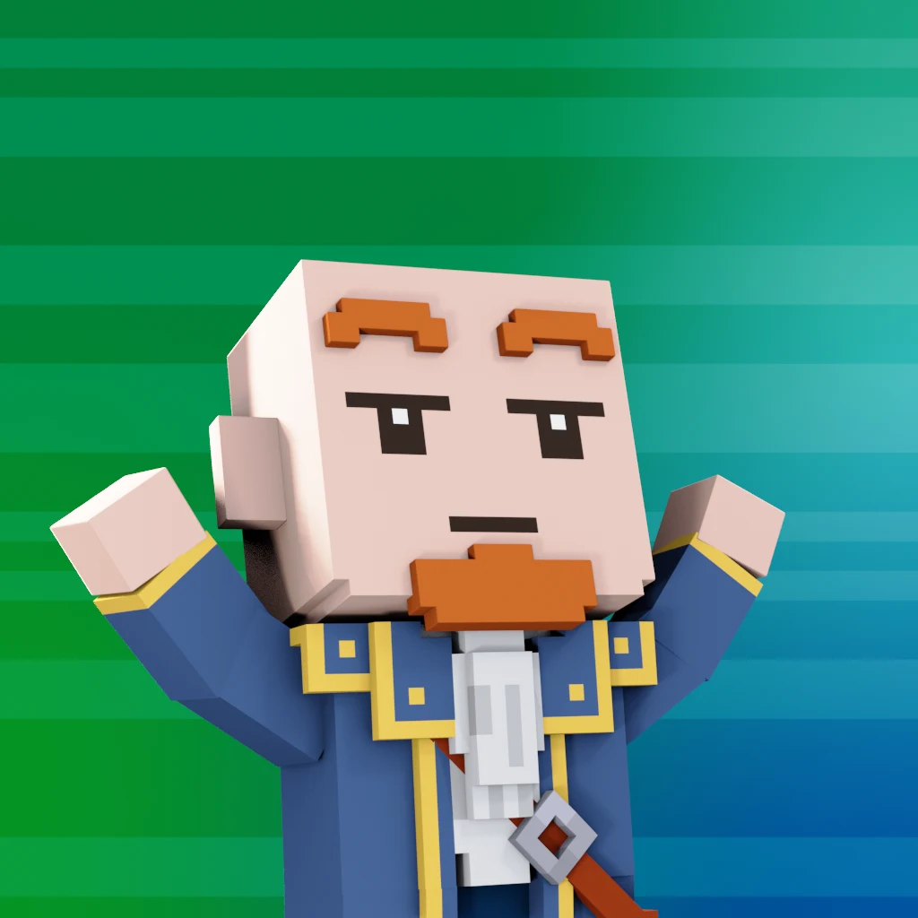 Pirate #7123 voxel render