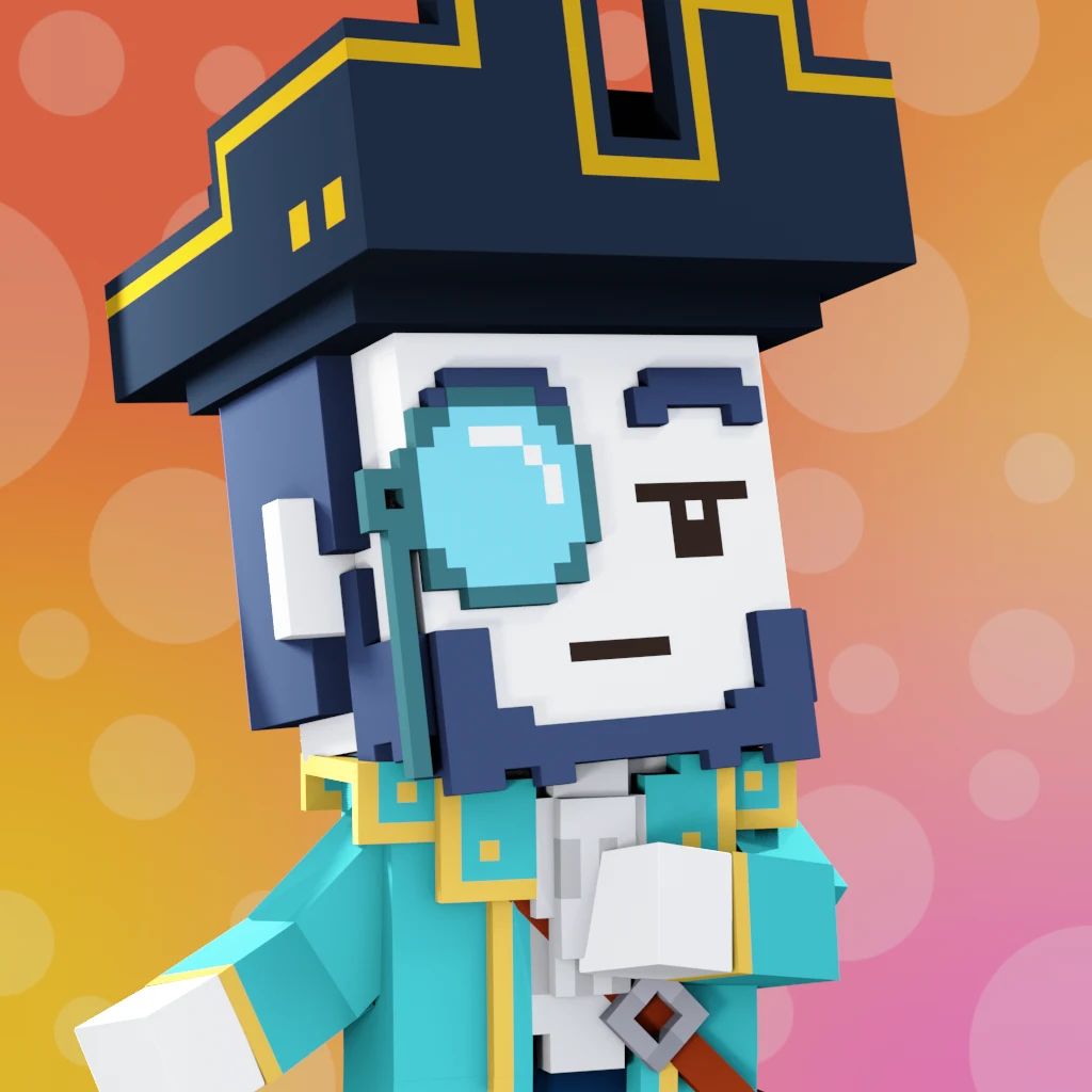 Pirate #7129 voxel render