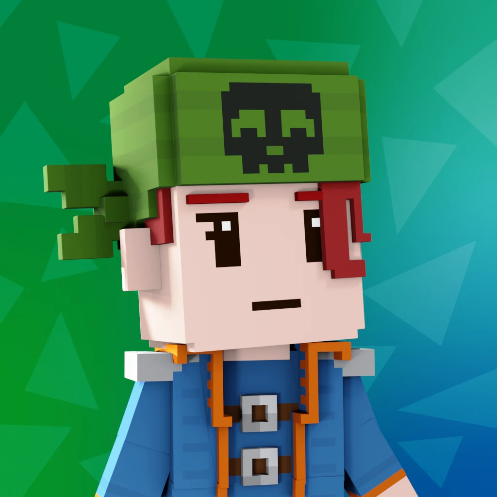 Pirate #713 voxel render