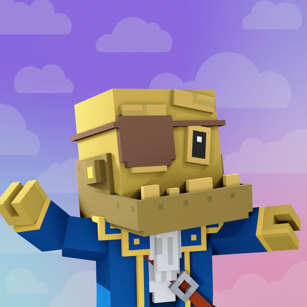 Pirate #7131 voxel render