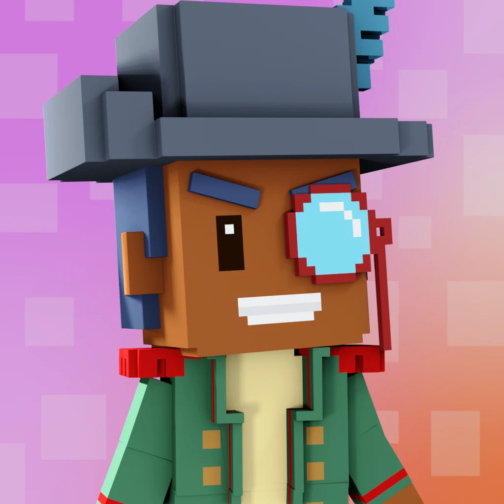 Pirate #7136 voxel render