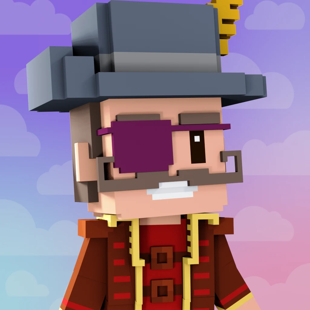 Pirate #7137 voxel render