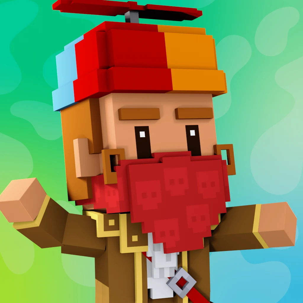 Pirate #714 voxel render