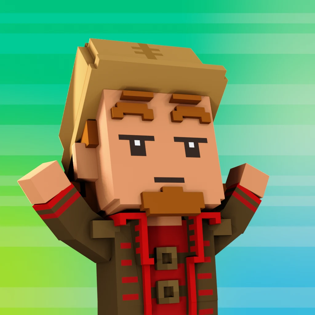 Pirate #7140 voxel render
