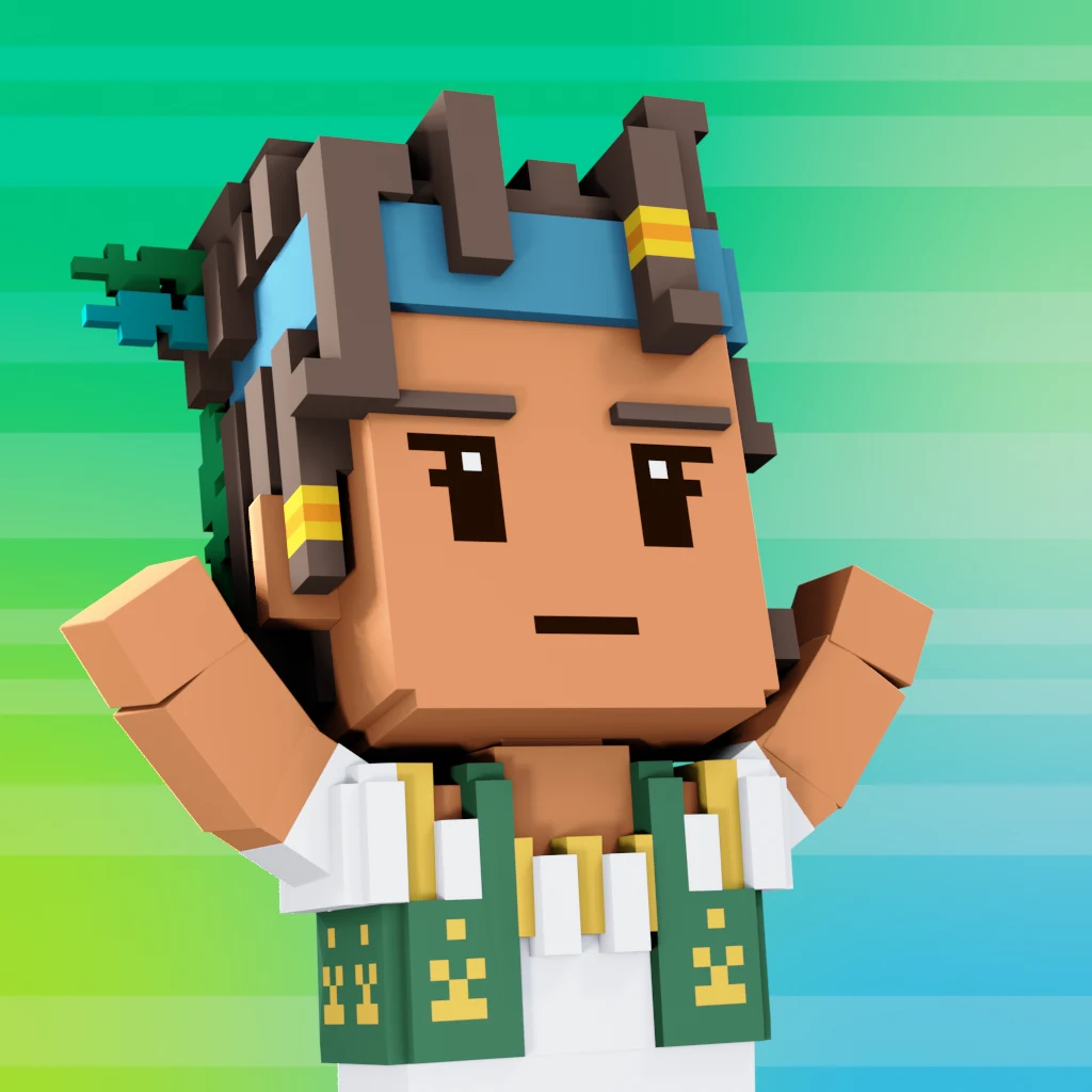 Pirate #7149 voxel render