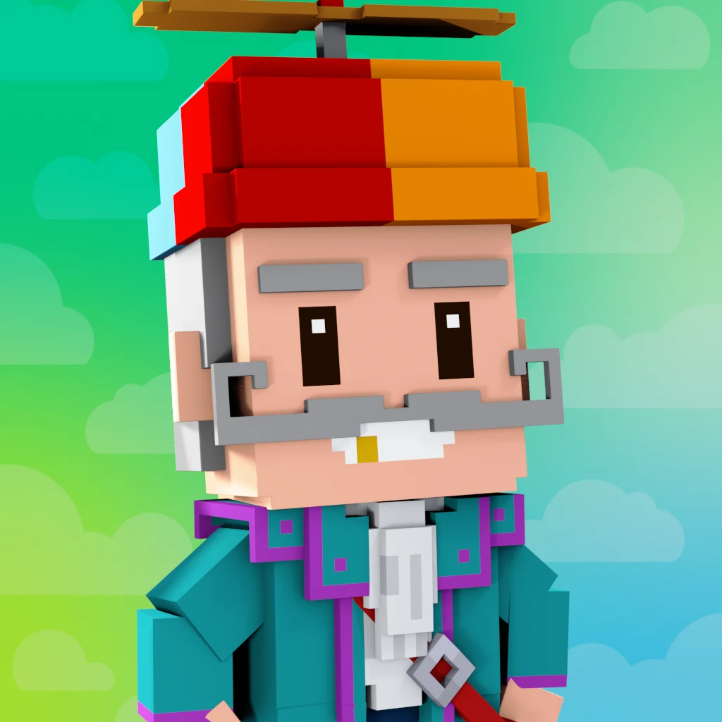 Pirate #7156 voxel render