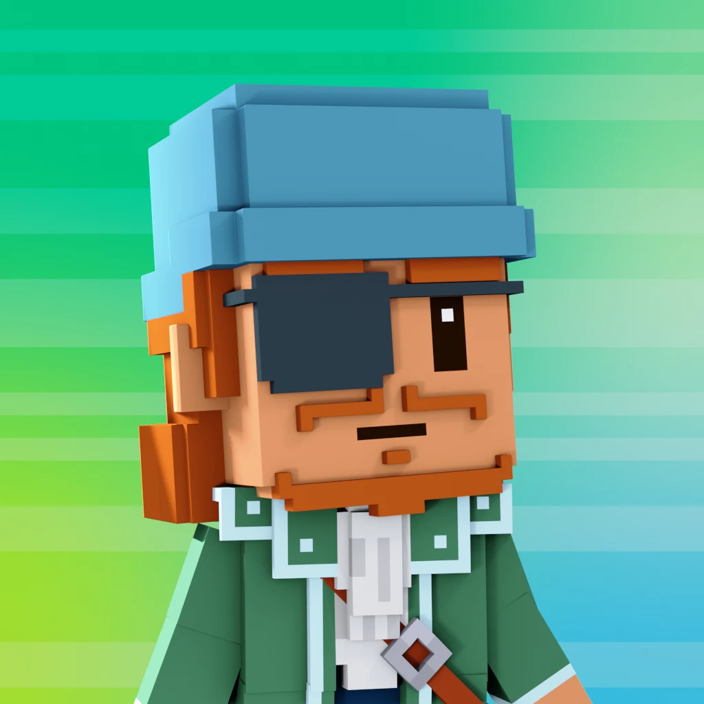 Pirate #7160 voxel render