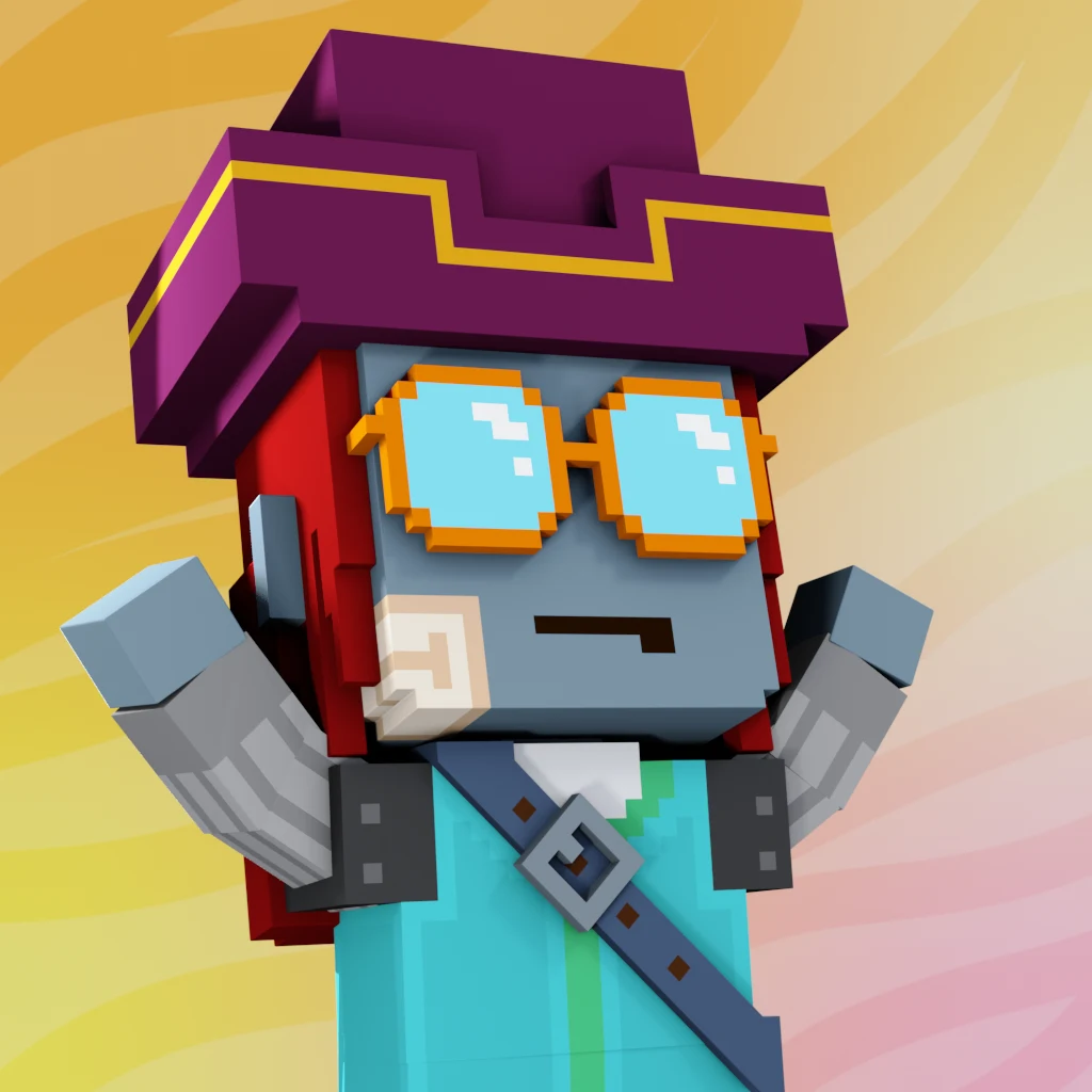 Pirate #7161 voxel render