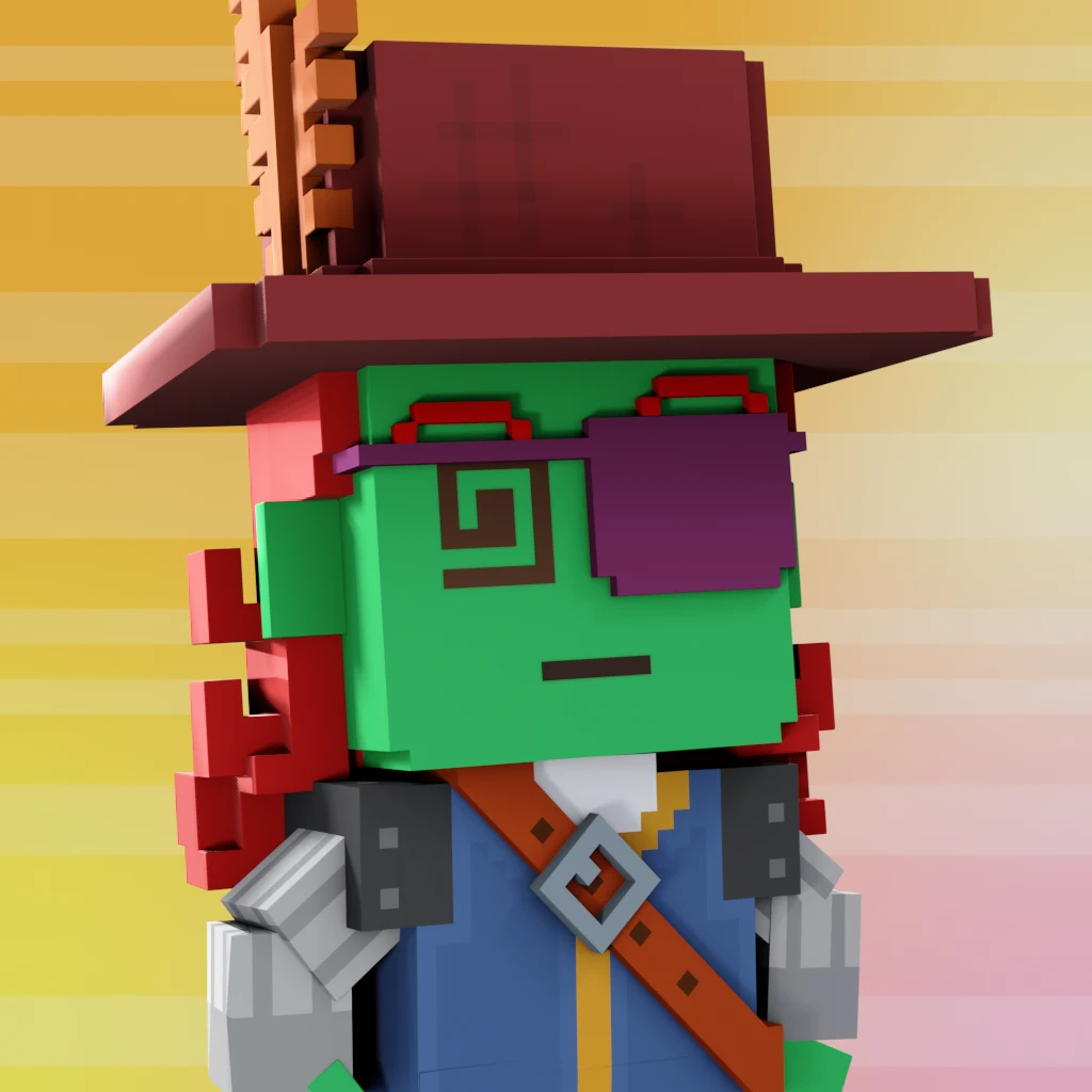 Pirate #7166 voxel render