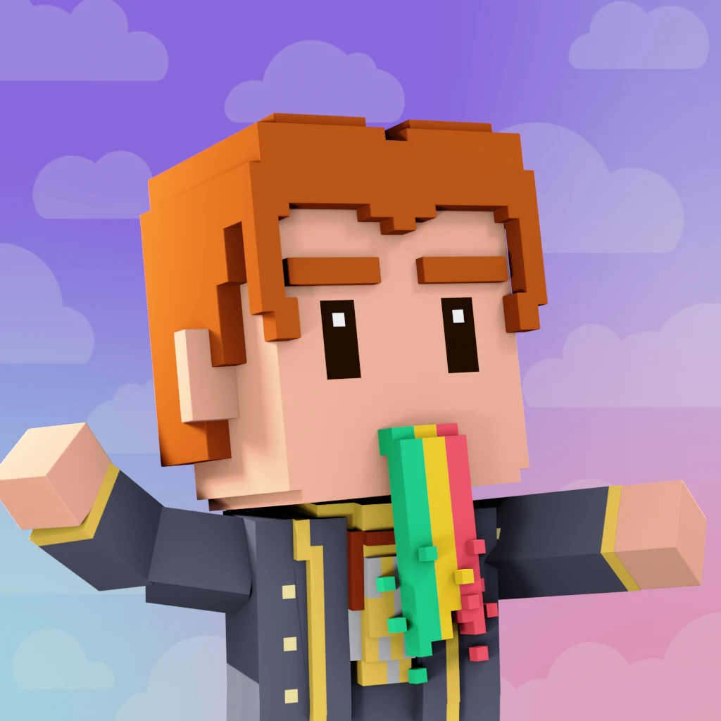 Pirate #7168 voxel render