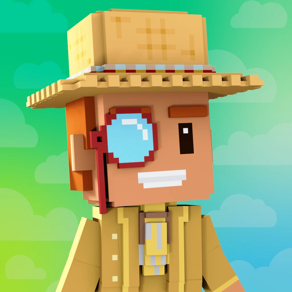 Pirate #717 voxel render