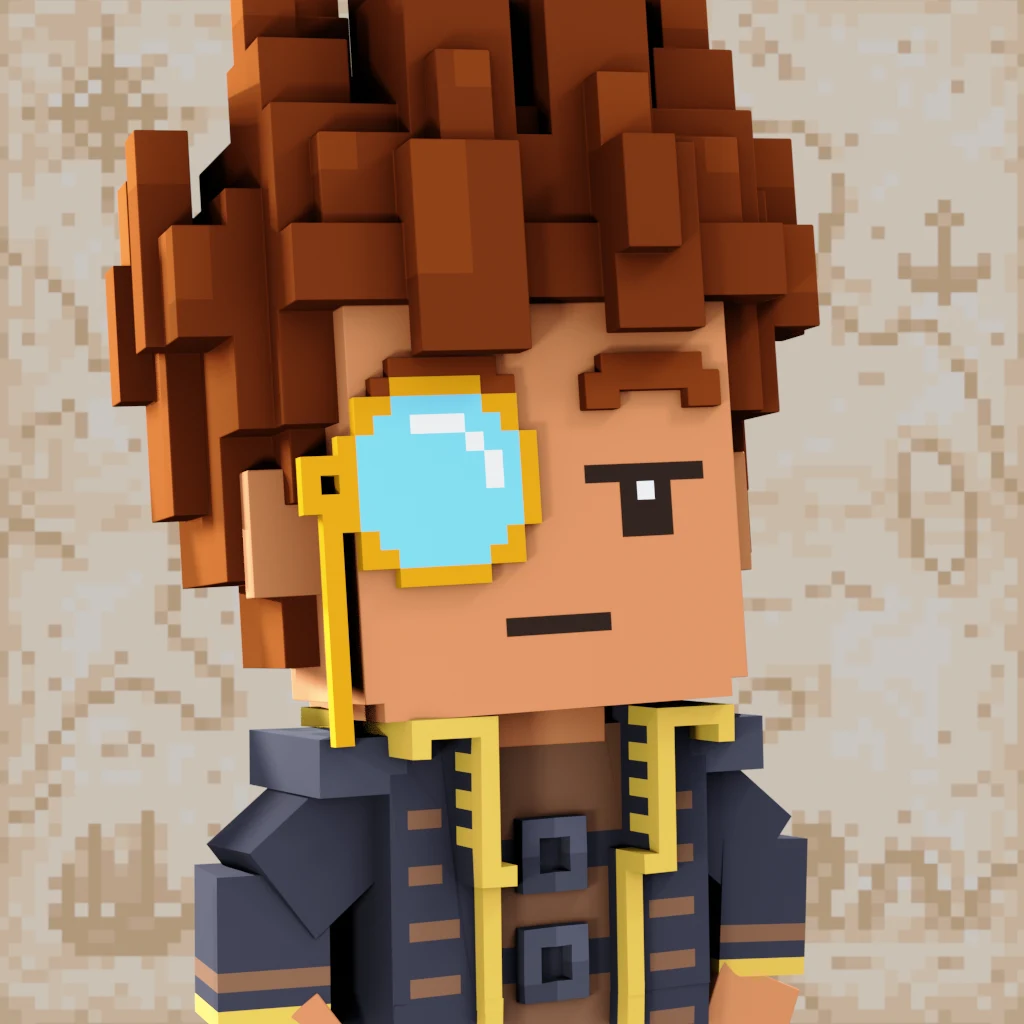 Pirate #7177 voxel render
