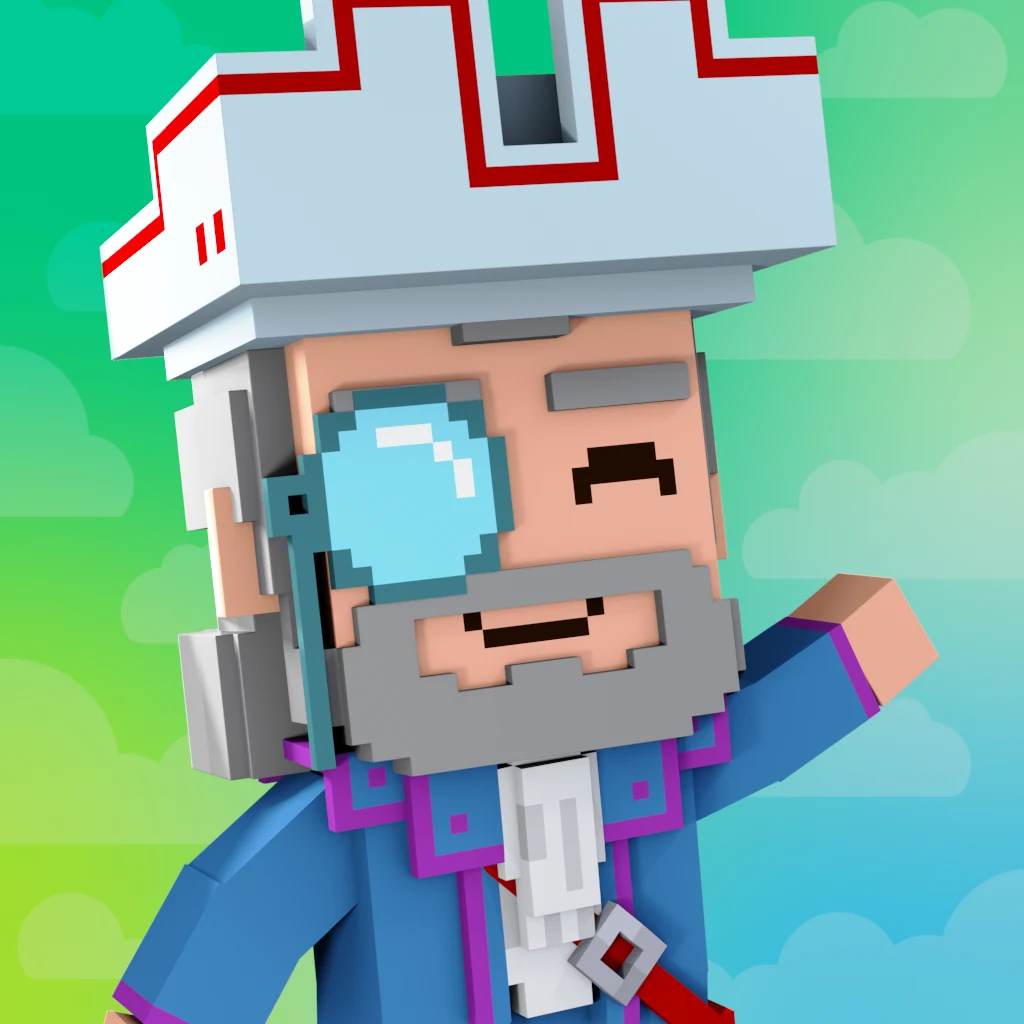 Pirate #7182 voxel render