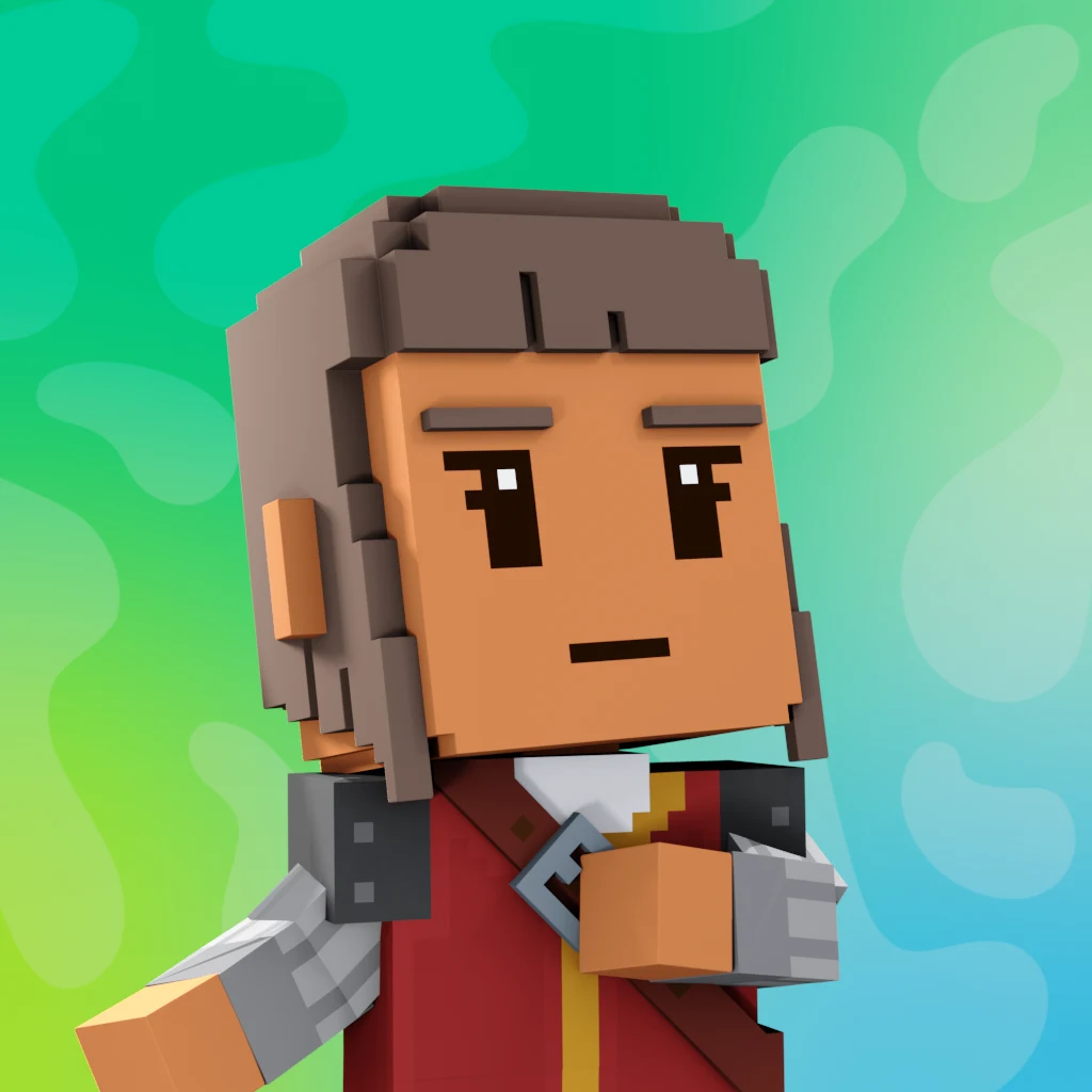 Pirate #7187 voxel render