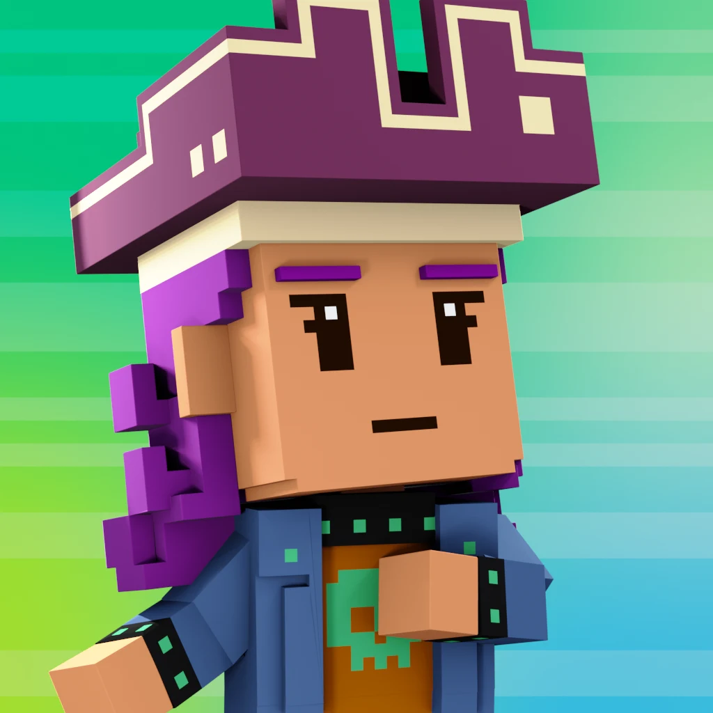 Pirate #7189 voxel render