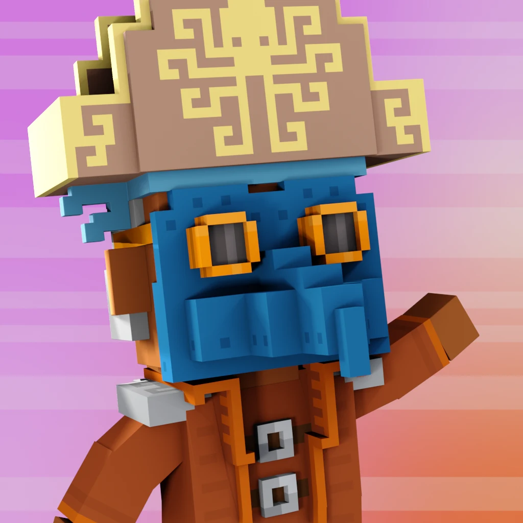 Pirate #719 voxel render