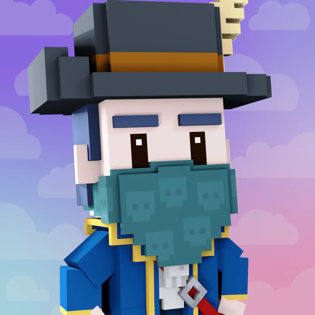 Pirate #7193 voxel render