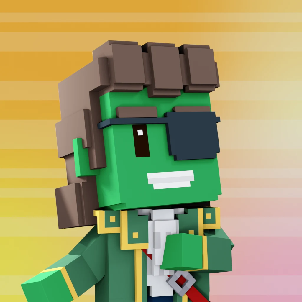 Pirate #7195 voxel render