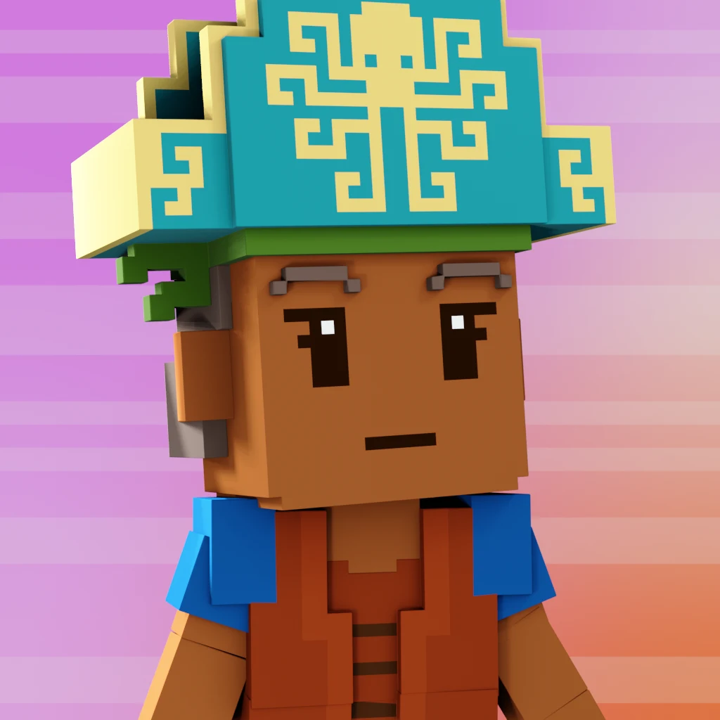 Pirate #7196 voxel render