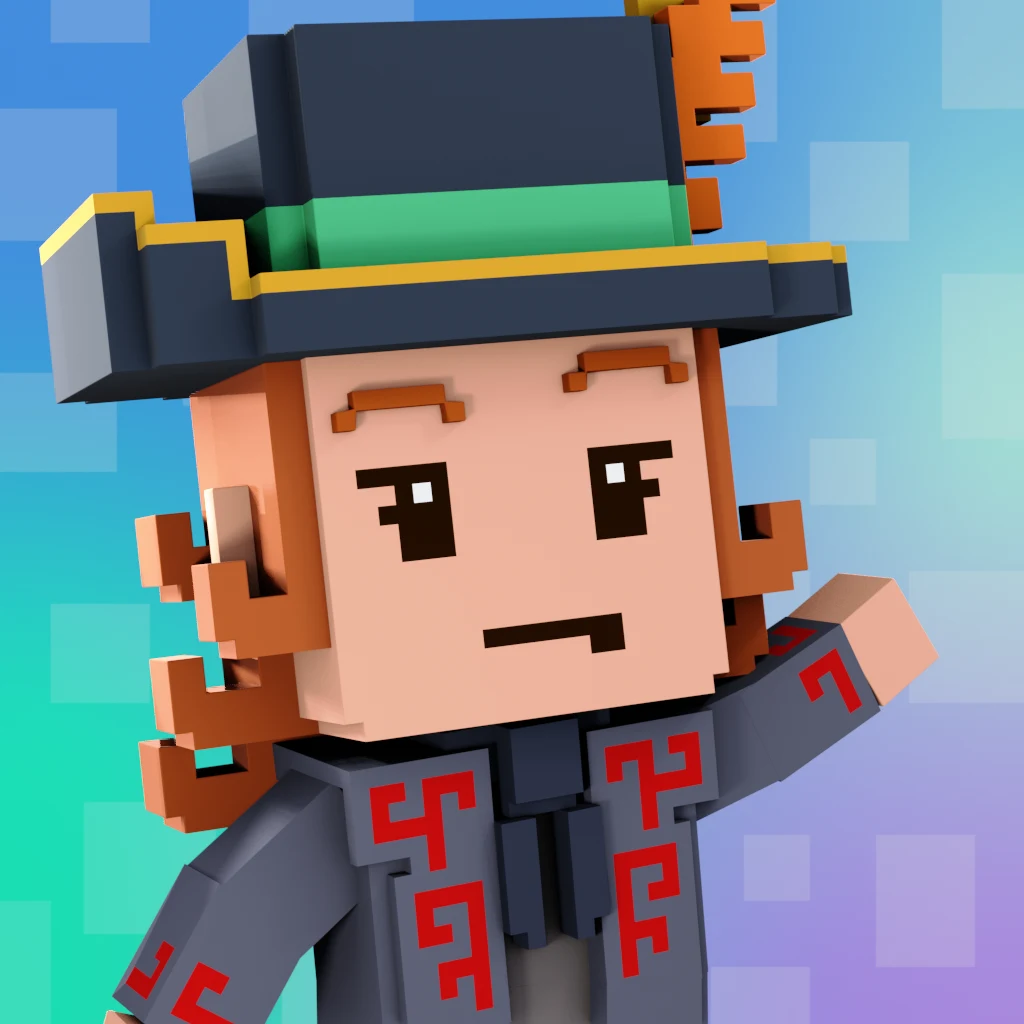 Pirate #7199 voxel render