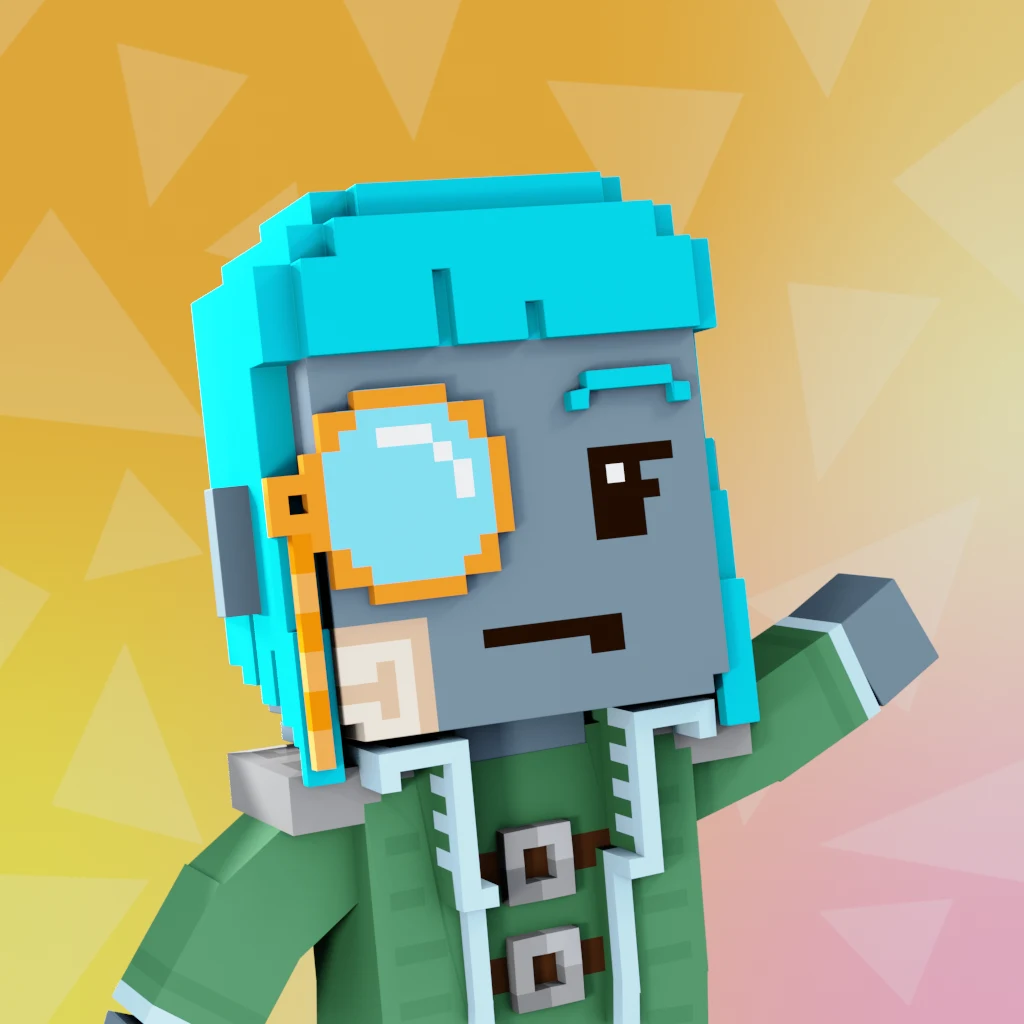 Pirate #72 voxel render