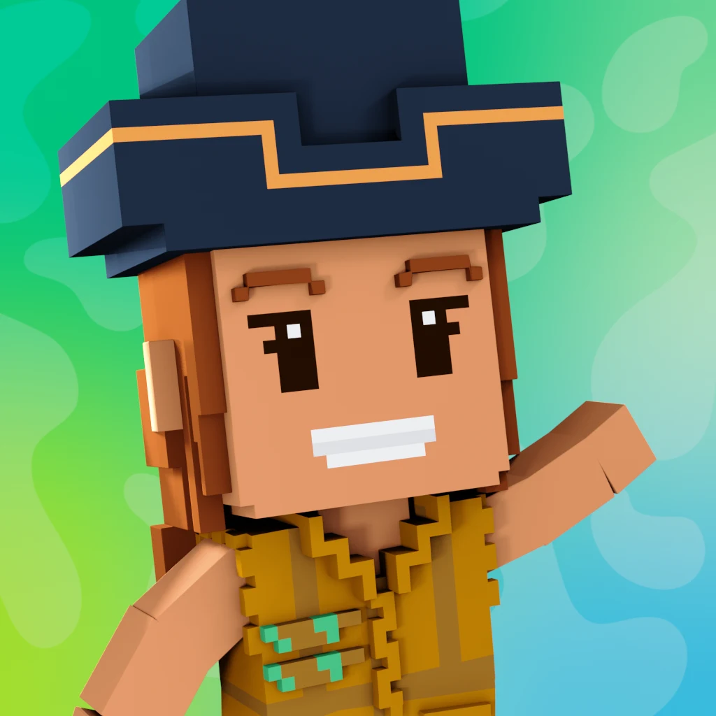 Pirate #7201 voxel render