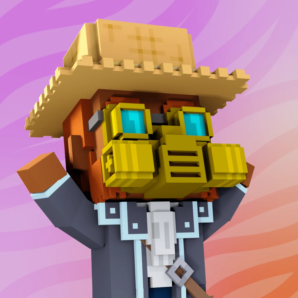 Pirate #7212 voxel render